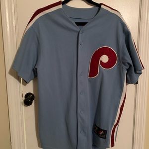 Men’s Mike Schmidt Powder blue jersey